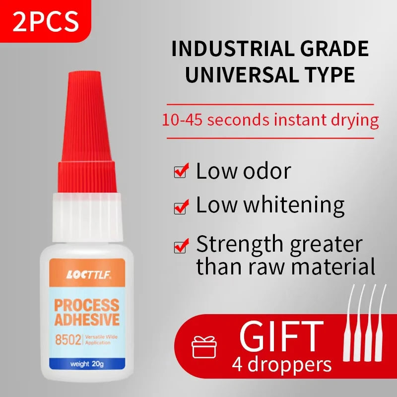 50g Refrigerator Repair Glue Fast Drying Strong Adhesive for Drawers Brackets  Seals Glass Doors Low Temp  Nozzle - Transparent