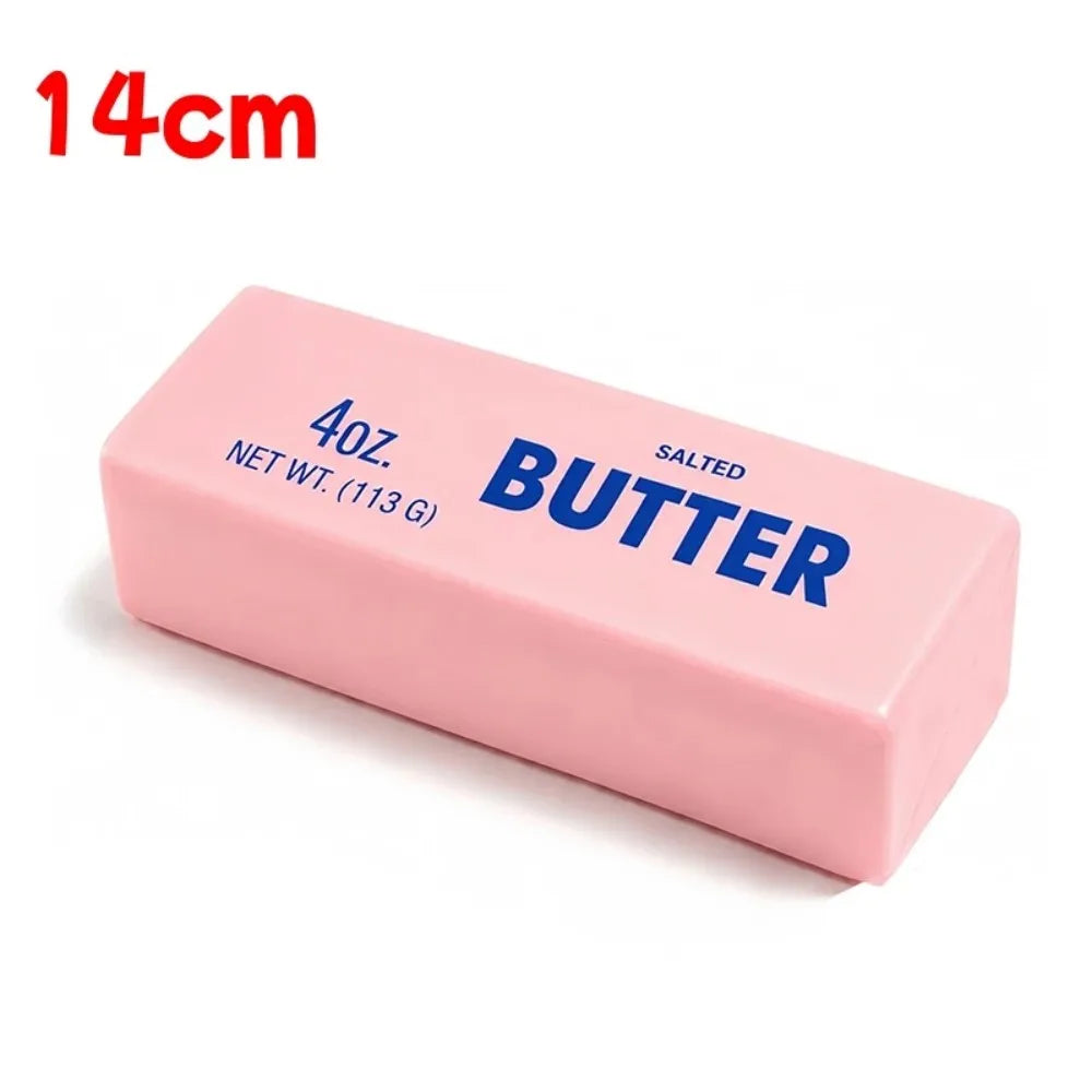 Squishy Elastic Butter Stick Fidget Toy Cheese Shape Stress Relief Game Funny Decompression Prank Squeeze Toy for Anxiety Relief