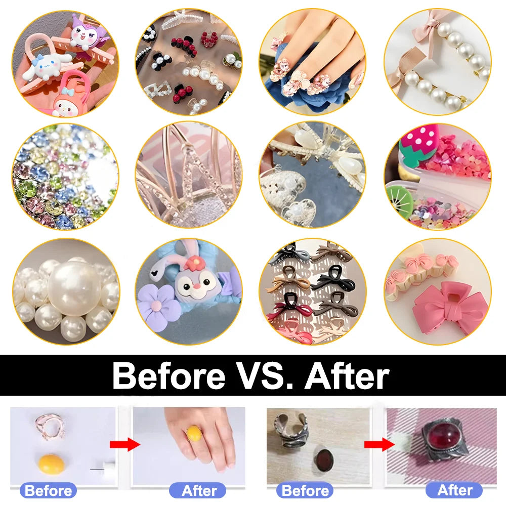 B7000 Glue Mobile Phone Screen Superglue T-7000 Adhesive Telephone Glass Glue Repair Point Diamond Jewelry DIYWaterproof Fast Drying Resin Extra Strong Glue Tools.