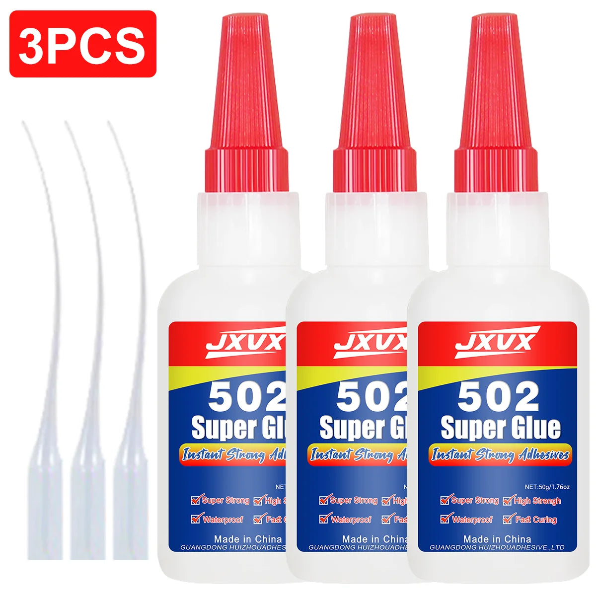 20g Professional 502 Super Adhesive Strong Fast Instant Adhesive Cyanoacrylate Hardware Metal Cars Wood Craft Hobby Seconds Bond