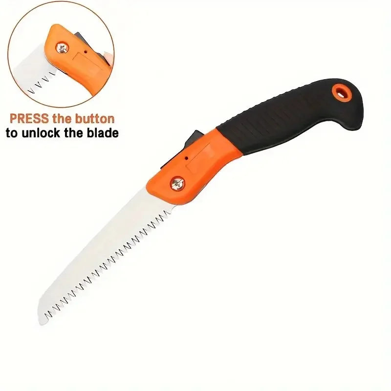 1pc Folding Pruning Saw Multi-purpose Gardening Folding Pruning Tools Outdoor Folding Saw For Logging Gardening Woodworking