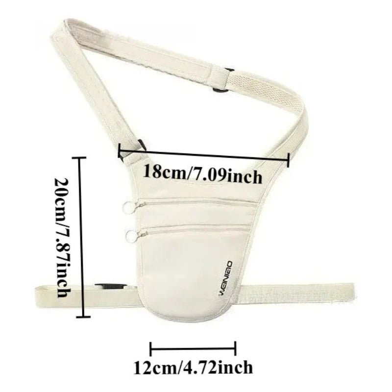 Crossbody Bag for Men Women Anti-Theft Money Belt for Travel Hidden Passport Holder Under Clothes Protect Cash, Credit, Phone