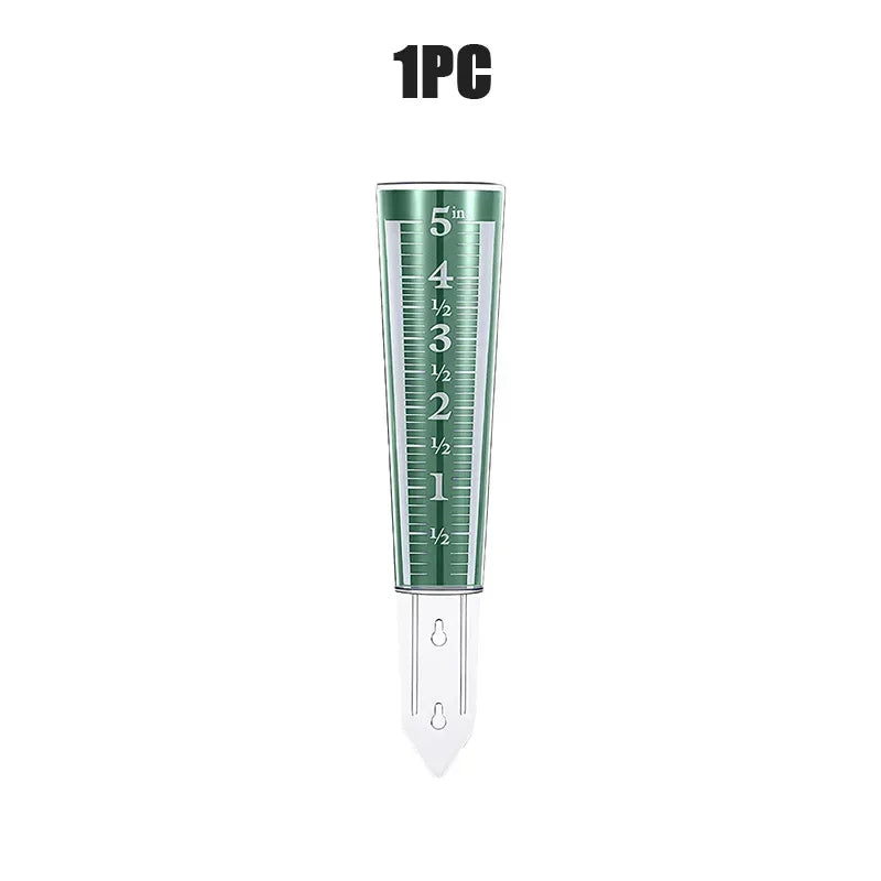 5 Inch Capacity Rain GaugeOutdoor Easy-to-Read Rain Gauge with Magnified Scale and NumbersFor Garden Patio Yard Field Lawn