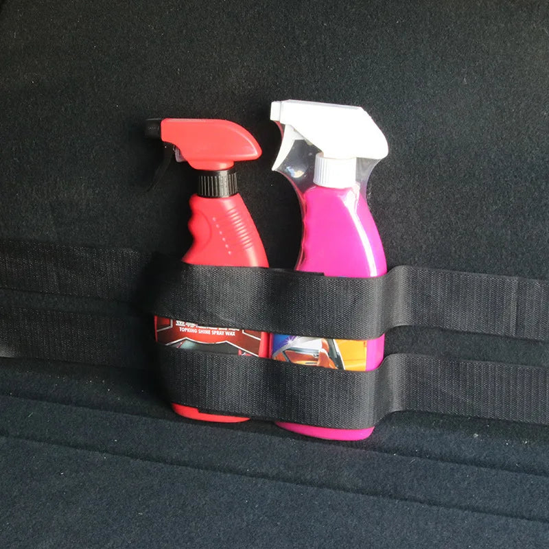 Car Mounted Car Strap Fire Extinguisher Fixed Strap Car Trunk Bracket Velcro 2 Long 2 Short Universal