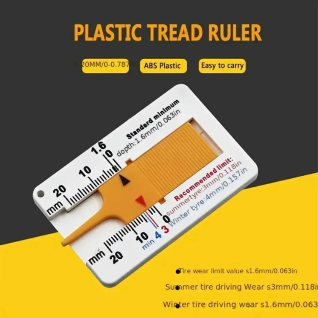 0-20mm Tire Tread Depth Ruler Auto Motorcycle Truck Repair Tool Portable Vernier Caliper Gauge Uses For Car Tire Measuring