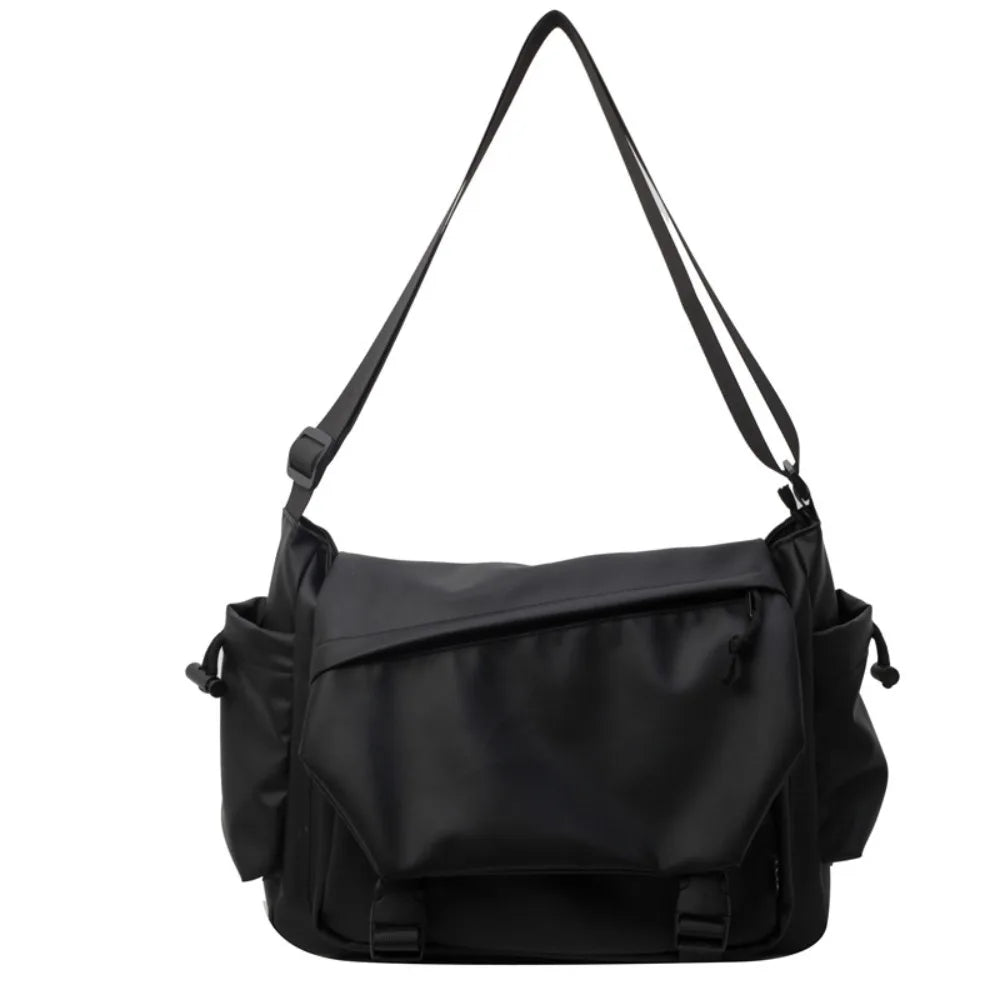 Solid Color Nylon Crossbody Bag Waterproof Large Capacity Shoulder Bag Oxford Cloth Multifunctional Messenger Bag Camping