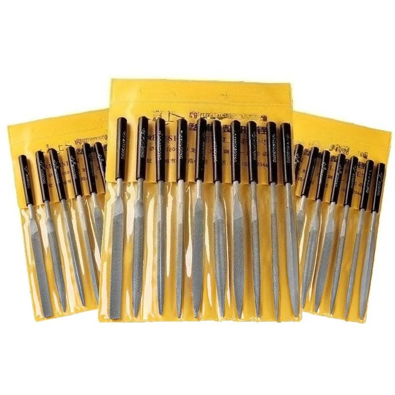 10pcs 140mm Mini Needle File Set DIY Wood Rasp File Needle Jewelry Polishing Carving Diamond File Handy Tools Ceramic Crafts