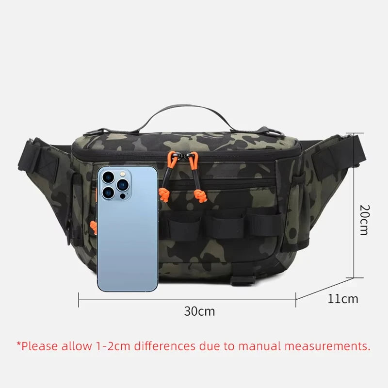 Tactical Fanny Pack Waist Chest  Backpack Outdoor for Men Women Fishing Sling Bag Hip Rig Cycling Camping Multifunctional Bag