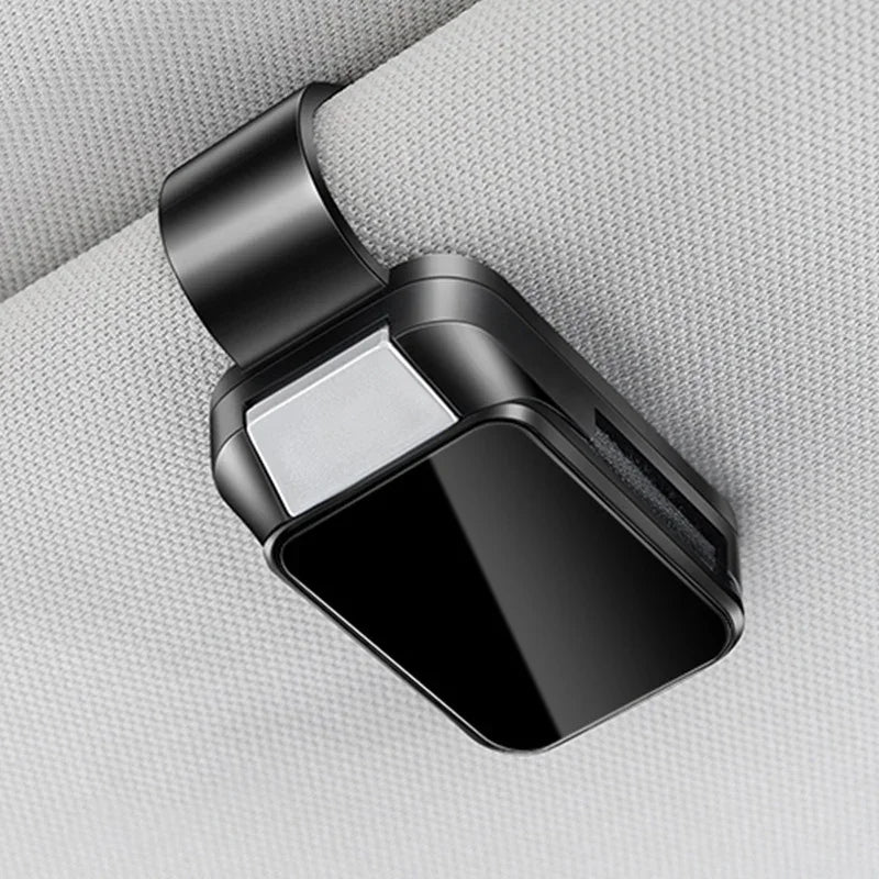Car Sunshade Glasses Clip, Internal Glasses, Car Internal Accessories Storage Rack, Compact Storage with Alloy Buckle