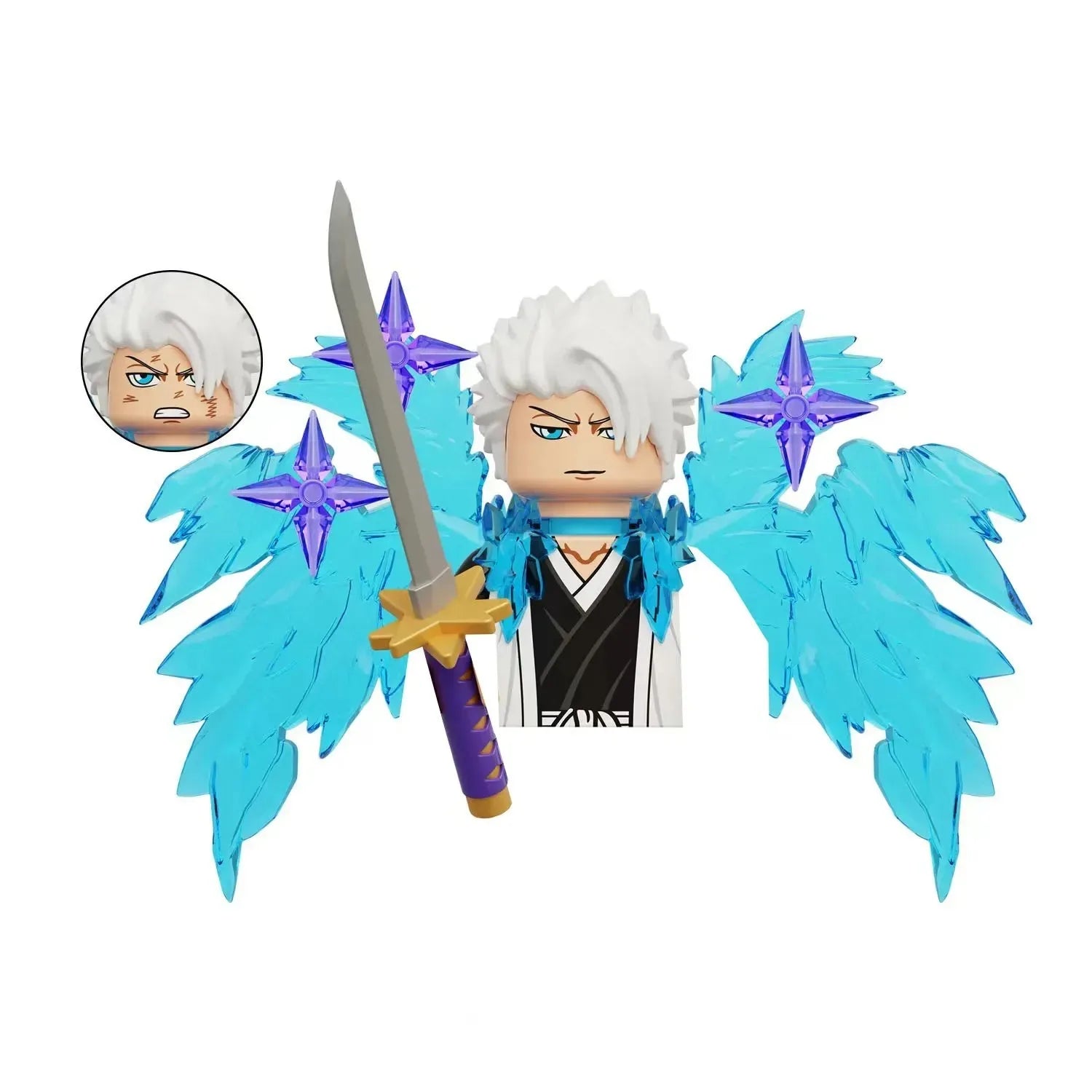 Blind Box KDL816 KDL824 Building Blocks Mini Model Figures Anime Bleach Kurosaki Ichigo Kuchiki Rukia Cartoon Christmas Gift Toy