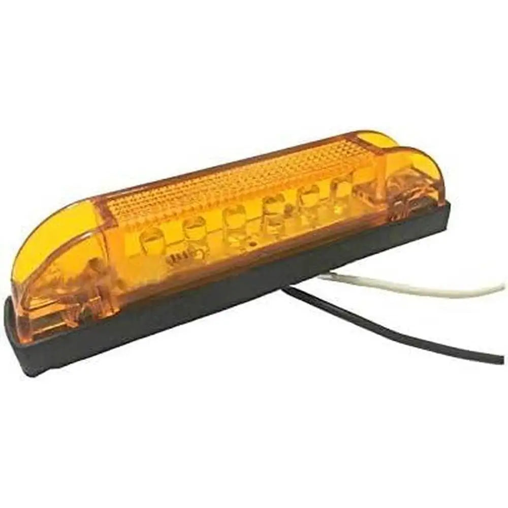12V 6LED  Side Marker Car Lights Amber Light Turn Signal Lamp Indicators Universal For Trucks, Lorries, Tractors，Trailers