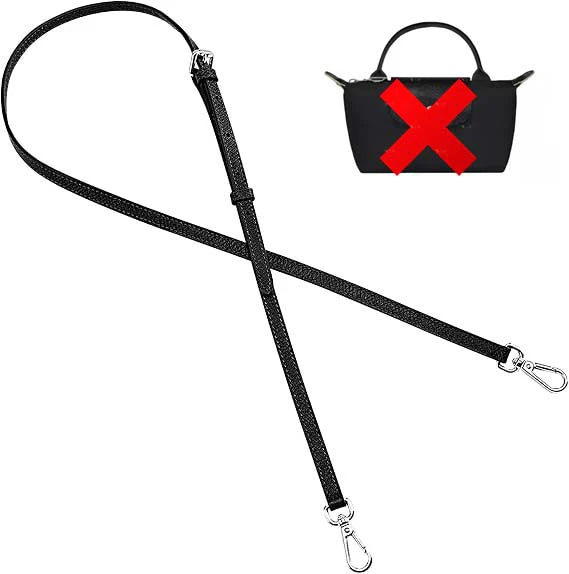 Leather Replacement Crossbody Bag Strap For Longchamp Mini Bag Shoulder Strap Without Punching Modification Bag Accessories