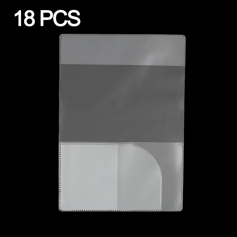 6/18pcs Passport Cover Bag Travel Passport Protective Transparent Frosted Style Available With Card Slot Passport Sleeve Case