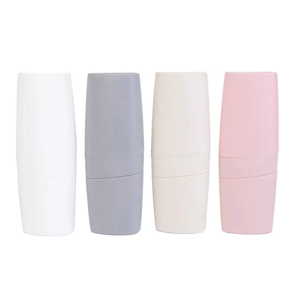 2 Pcs Toothbrush Box Portable Set Holder Case Travel Holders for Protectors Container