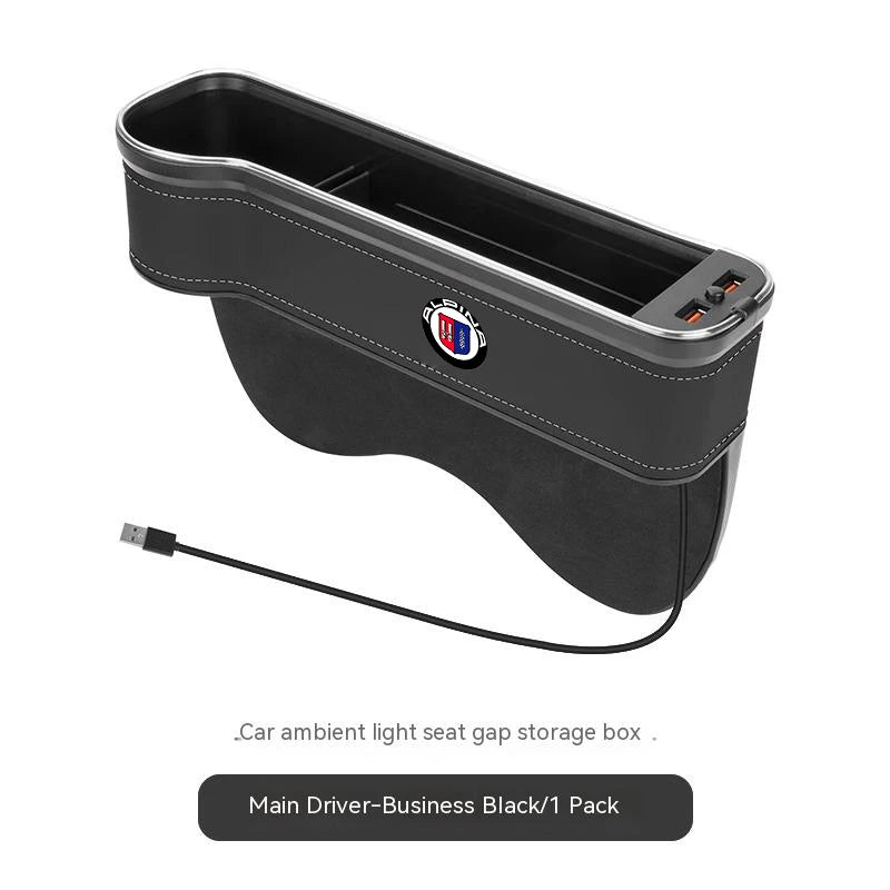 For ALPINA B3 B4 B5 B7 B8 D3 D4 D5 XD3 XD4 XB7 B12 M G20 G30 G45 G60 G82 E60 E72 E87 E92 Car Seat LED Storage Case Seat Gap Box