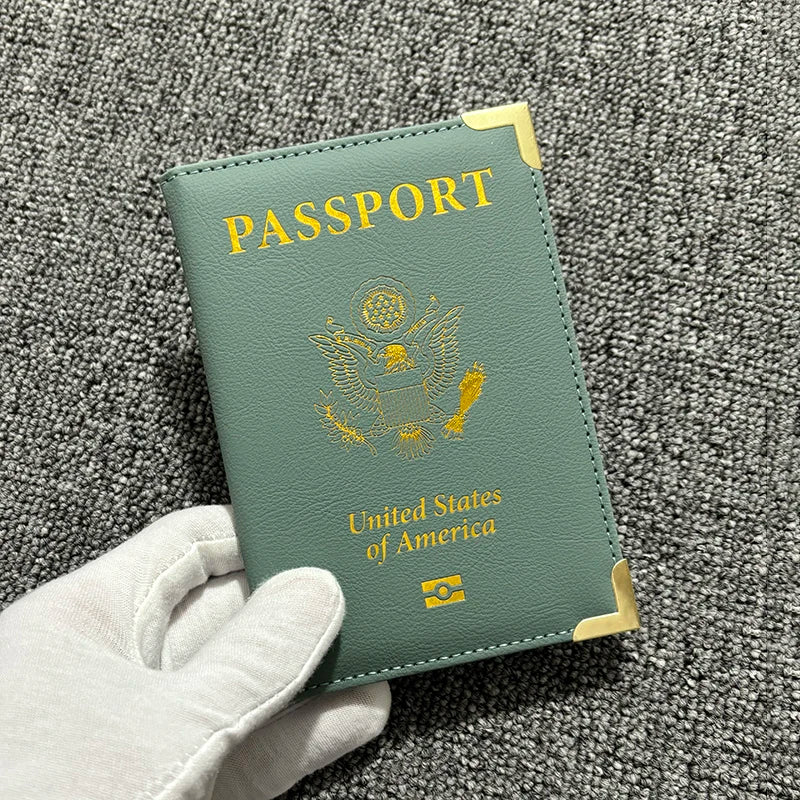 USA Passport Cover Travel Wallet Women Pink Passport Holder Designer Travel Passport Case Pouch Pasaporte