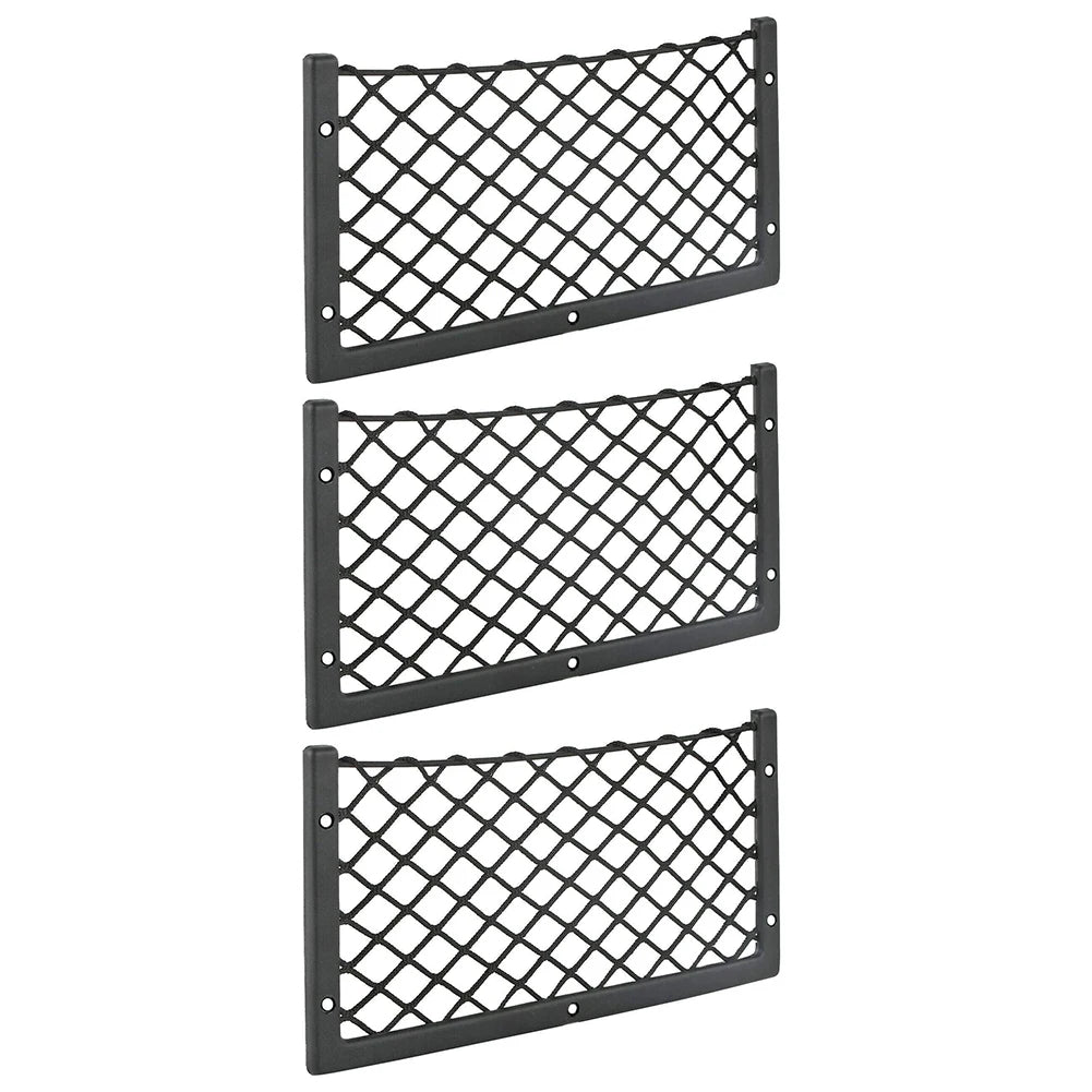 1/3Pcs/Lot 36*18cm Car Net Door Panel Bus Seat Back Mount Organizer Mesh Phone Holder Storage Bag Pocket For Wallet Keys