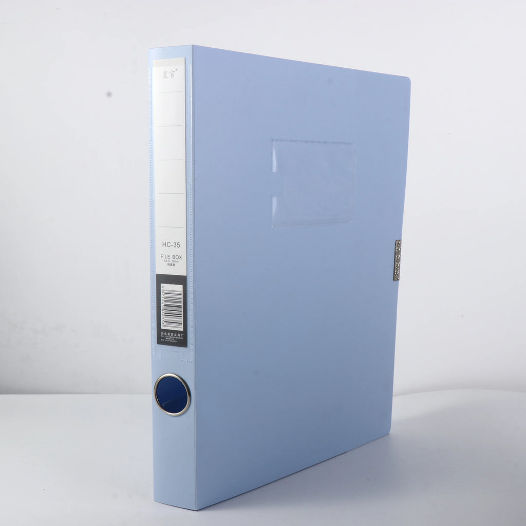Multifunctional A4 File Organizer Box Thickened Dustproof File Paper Organizer Morandi Color PP Plastic Document Case