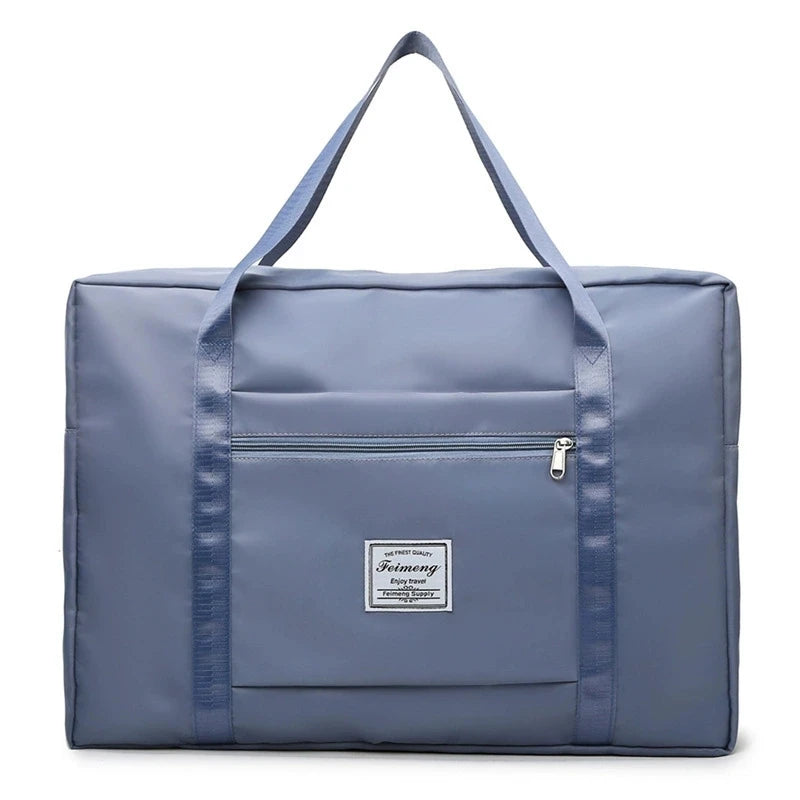 Large capacity folding travel bag hand-held luggage bag moving accept travel bag can be used for business trips drawbar storag