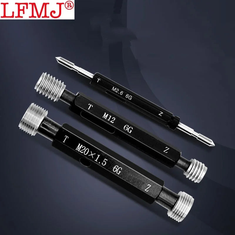 6G M18-M31 Gcr15 Steel Gage Metric Fine Teeth Thread Plug Gauge High Quality wholesale  X 0.5 0.75 1 2 3 Measure Tool 1pcs