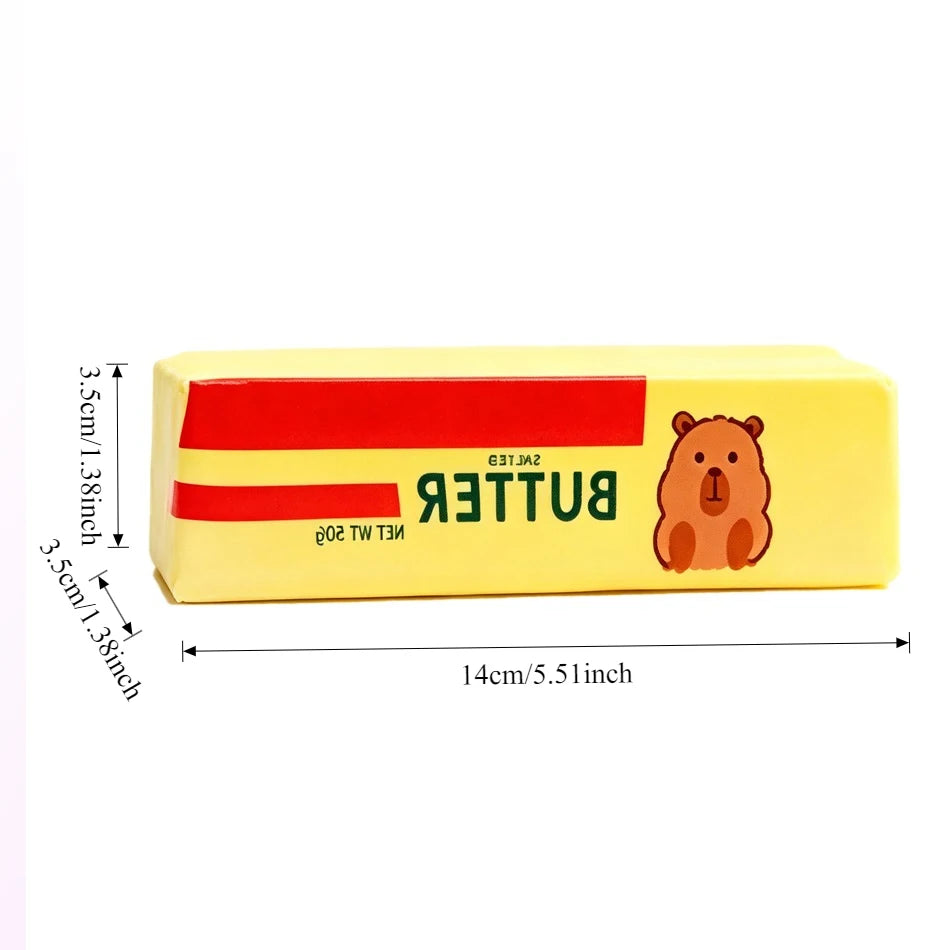 Cartoon Butter Stick Slow Rising Squishy Toy, Blind Box Style, Stress & Anxiety Relief Squeeze Toy for Adults