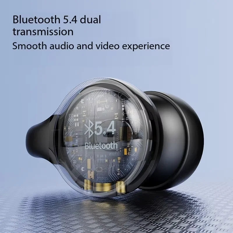 2026 New Mirror Digital Bisplay Soft Rubber Ear Clip Wireless Bluetooth Headset Noise Reduction HD Lossless Suitable For Sports