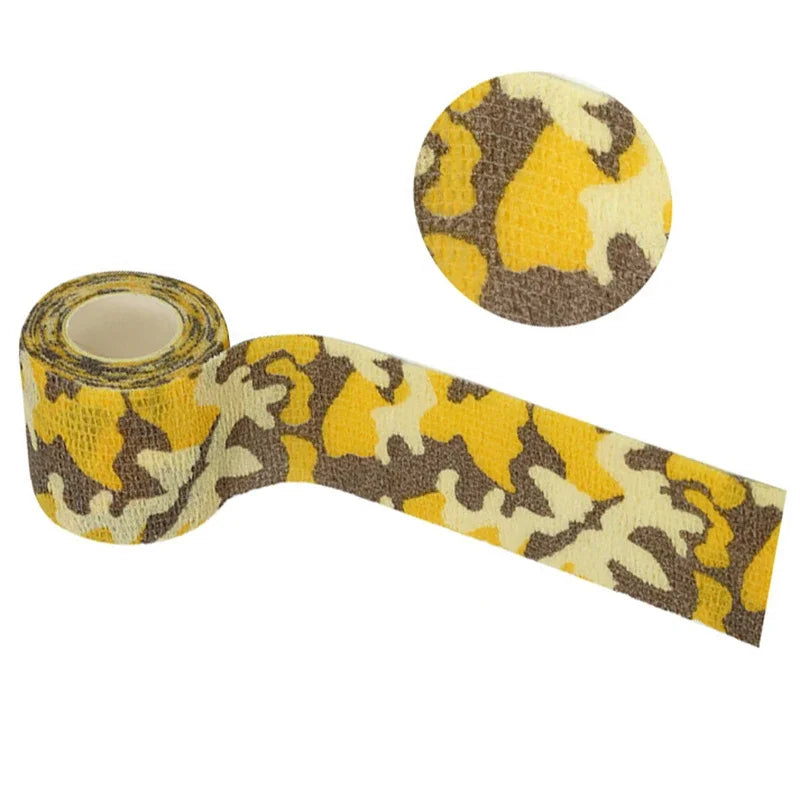 New Self Adhesive Non-woven Colorful Bandage Survival Elastic Band Wound Protection Joint Fixation Outdoor Emergency Equipment