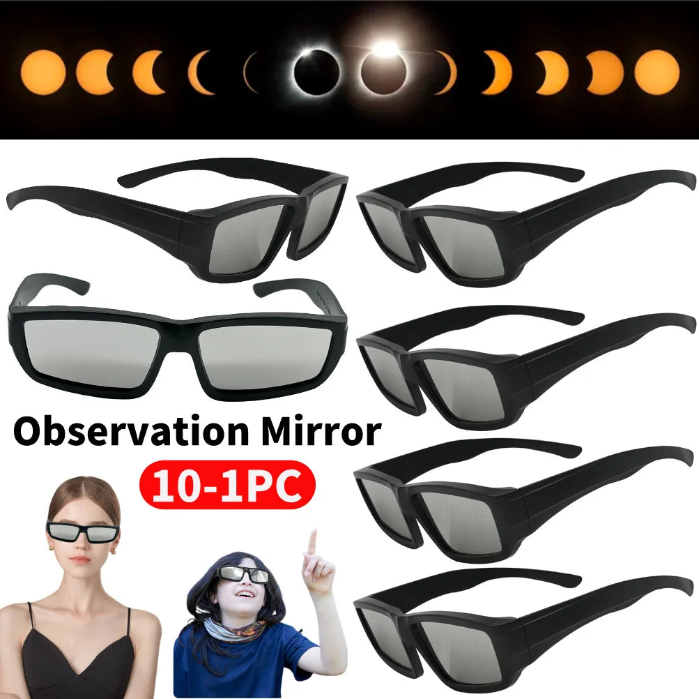 1/2/3/5/10 Pack Solar Eclipse Glasses Meets ISO 12312-2:2015(E) Standards Plastic Eclipse Glasses Solar Eclipse Viewing Glasses