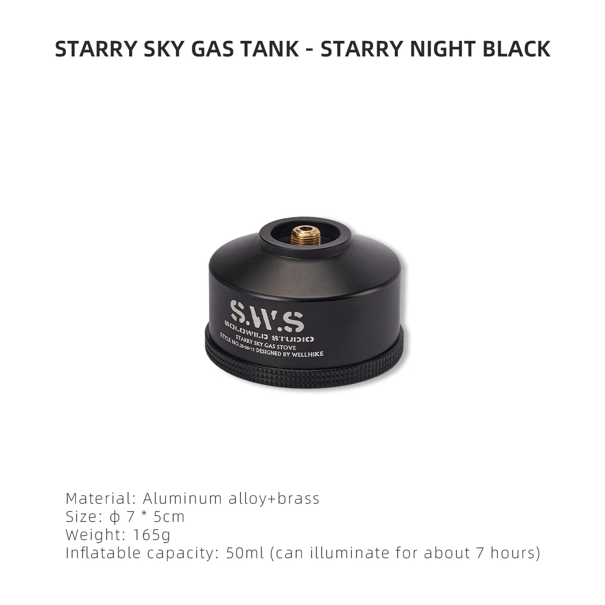 WELLHIKE Outdoor Starry Canister - Refillable Butane Gas Cartridge for Camping, Candlelight Ambiance Tent Glow