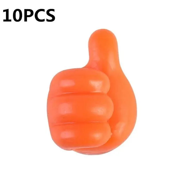 Hand-shaped Rubber Holder Glasses Cable Power Cord Charging Line Self Adhesive Mini Hook Car Storag Organizer Gadget Decorations