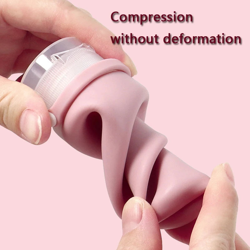 10PCS 30/60/90ml Empty Refillable Silicone Travel Soft Squeeze Tube Leakproof For Shampoo Lotion Bottle Portable Container