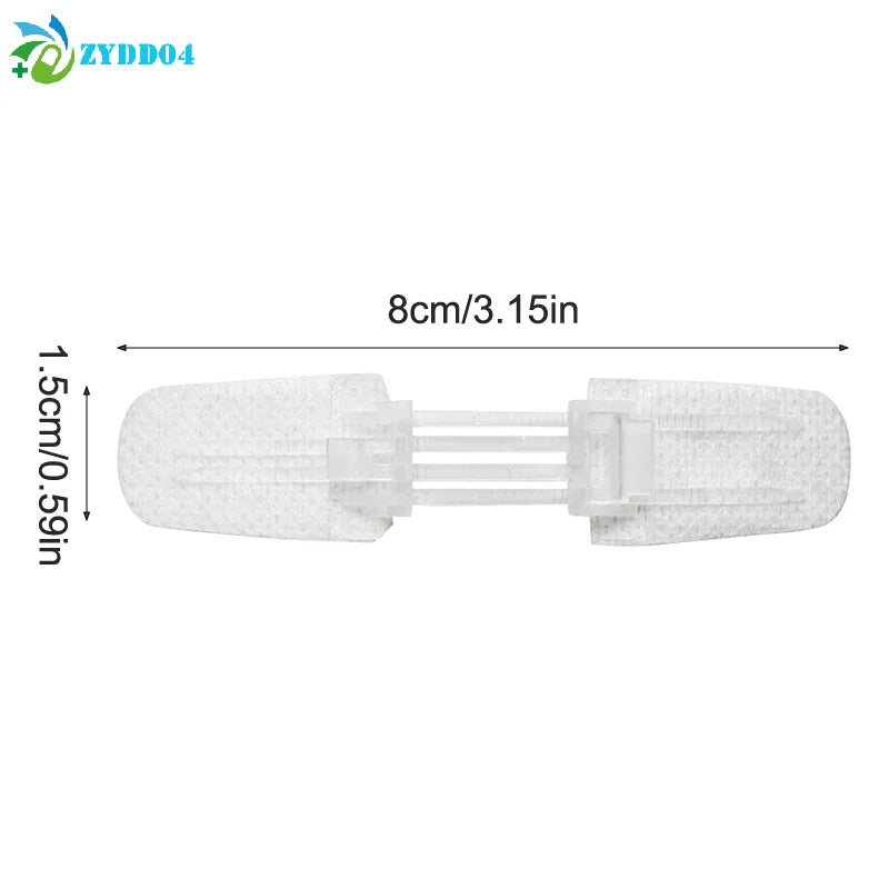 ●Zipper Band-aid Painless Wound Closure Patch Suture-free Wound Dressing Patches Zip Suture Reducer Band Aid Outdoor Portable