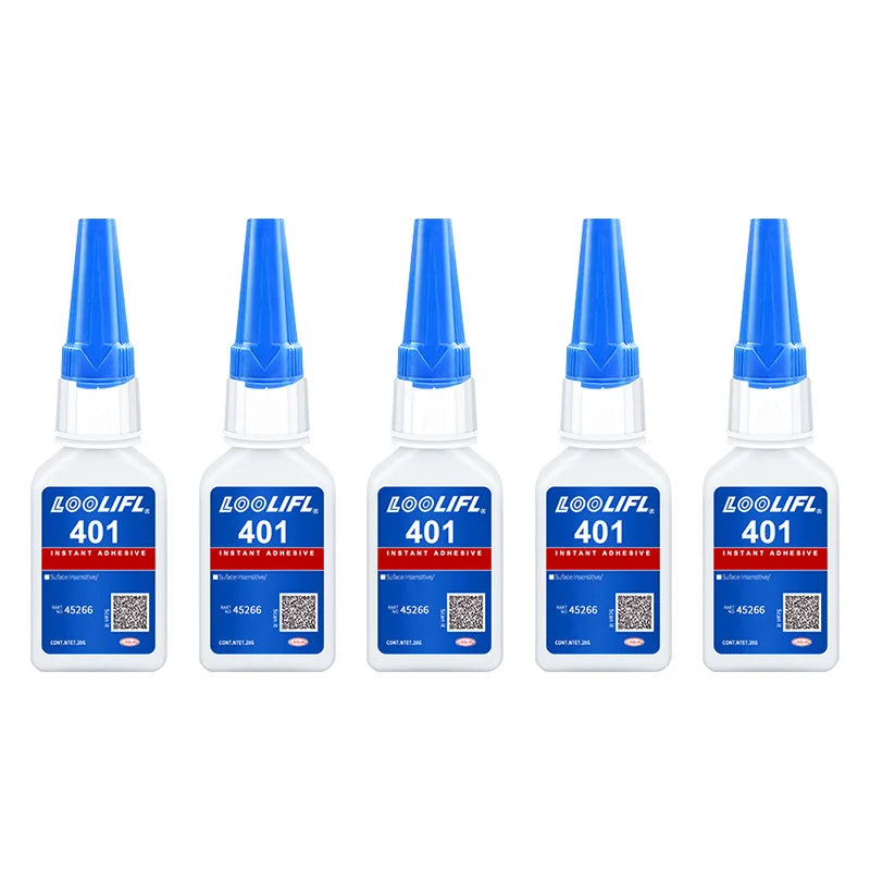 Newly upgraded 401 super glue, quick-drying in 3 seconds, suitable for industrial manufacturing and automobile maintenance.