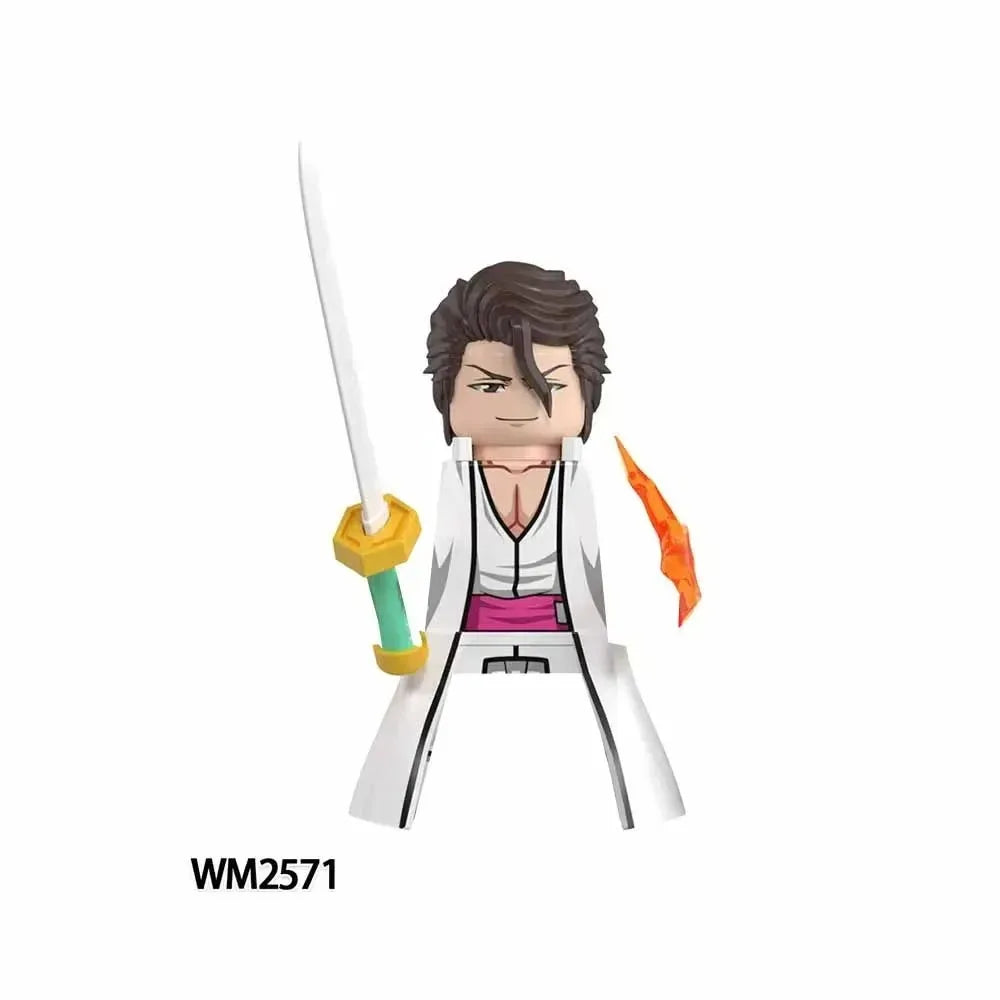 Blind Box KDL816 KDL824 Building Blocks Mini Model Figures Anime Bleach Kurosaki Ichigo Kuchiki Rukia Cartoon Christmas Gift Toy