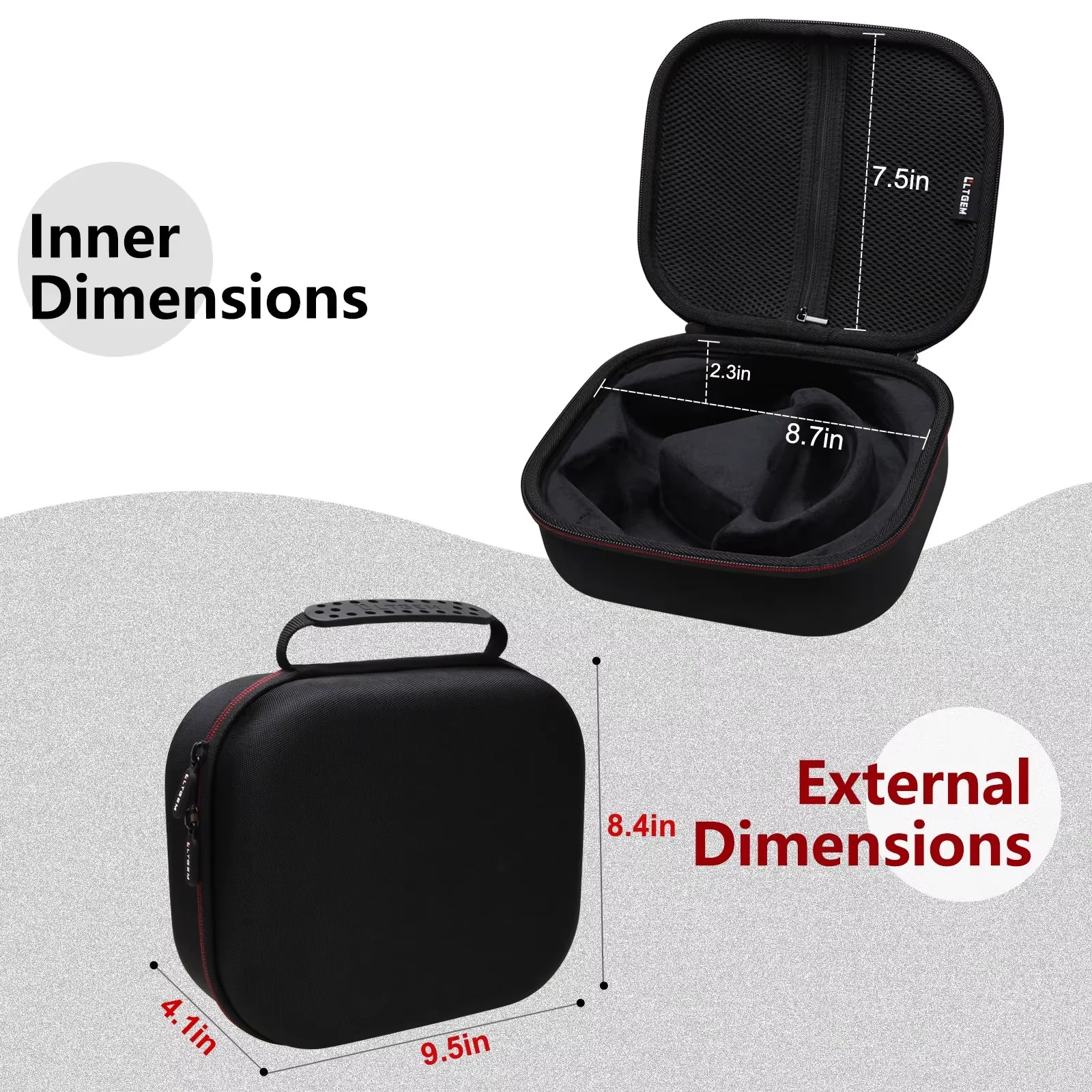 LTGEM Hard Case for Turtle Beach Stealth 600/700 Gen 2 Wireless Gaming Headset - Travel Protective Carrying Storage Bag