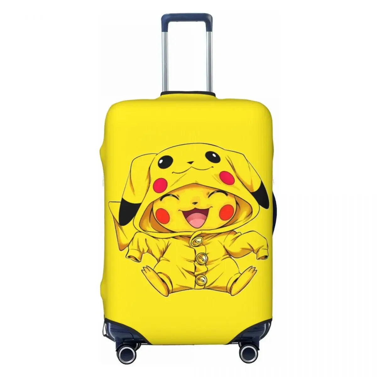 Premium P-Pikachizer Printed Luggage Cover High Elasticity 18-32 Inch Luggage Dust Resistant Anti-Scratch Washable Travel Cover