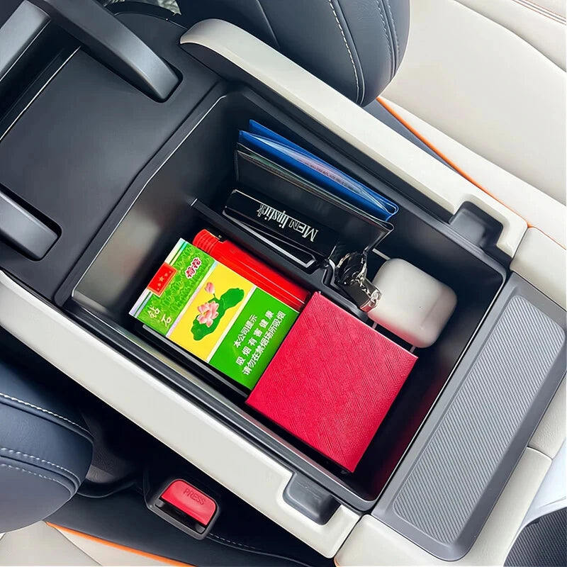 Armrest Storage Box Cup Holder for BYD Seal U Sealion 6 Song Plus 2023-2026 Car Interior Accessories