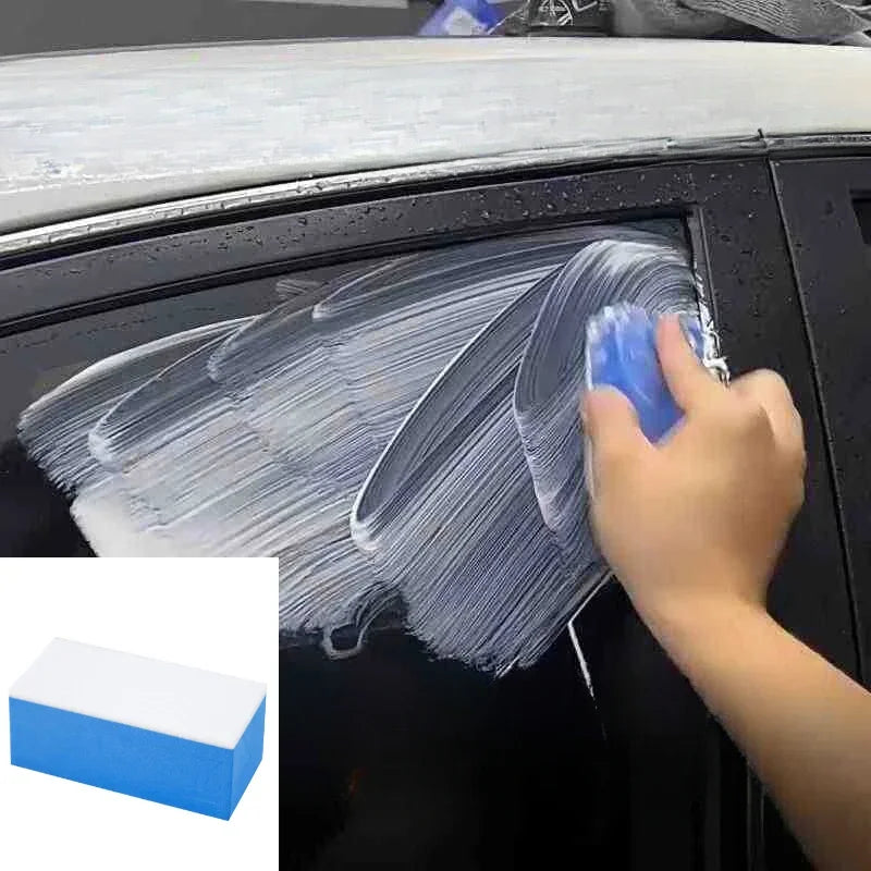 Car Glass Oil Film Cleaning Sponge Wiper Polishing Sponges Car Windshield Wool Felt Brush Oil Removal Tools