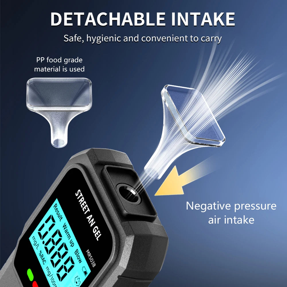 Digital  Breathalyzer Accurate Portable Breathalyzer Alcoholometer Drunk Driving Analyzer for Personal & Professional Use