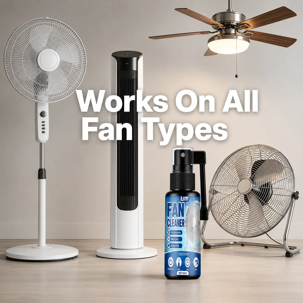 KJM Dual Spray Nozzle Car AC Fan Cleaner Spray 50ml Fast Deep Clean Dust Odor Remover Freshener For Auto Air Vent Household Fans