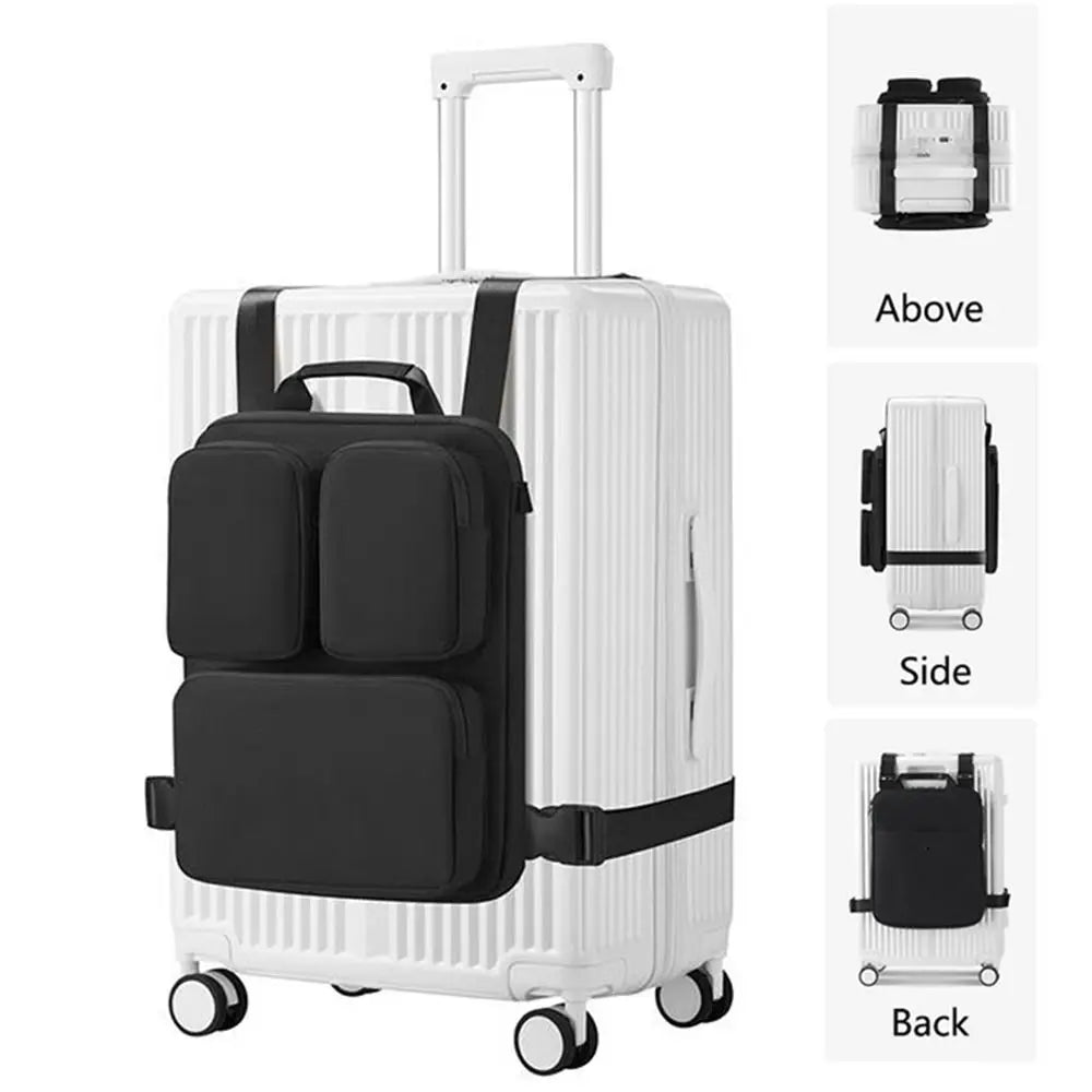 Adjustable Straps Boarding Case Hanging Bag Expansion Removable Suitcase Additional Handbag Large Capacity Foldable