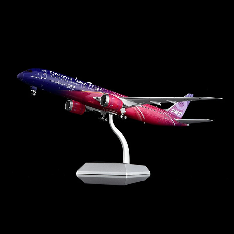 L2128 Alloy Collectible Plane Gift SQ Wings 1:200 Boeing Company B787-9 "House Color" Diecast Aircraft Jet Model N1015B