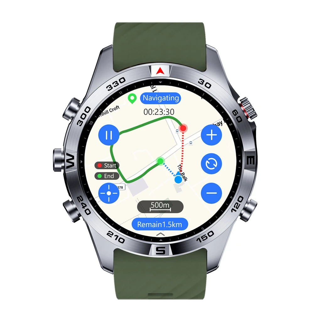 SUNROAD GPS Sports Watch Outdoor Glonass Map Navigation Tracker Altimeter Compass Heart Rate Monitor 50M Waterproof Wristwatch