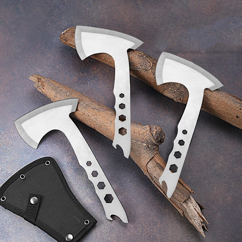 Outdoor Portable EDC Three Piece Camping Axe Multifunctional Camping Firefighting Tactical Emergency Tool