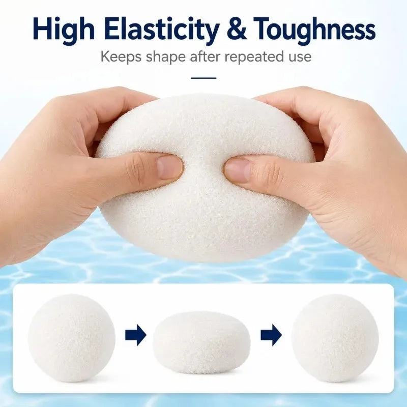 Pool Oil Absorbing Sponge Scum Remover Ball Reusable Washable Pool Sponge Filter Balls Floating Water Purifying Cleaning Sponges