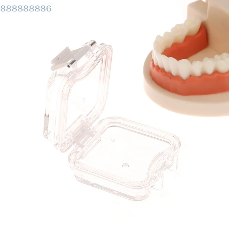 No Slots Available Tooth Box Plastic Transparent Dentistry Membrane Box Denture Storage Box With Film Dental Crown And Bridges
