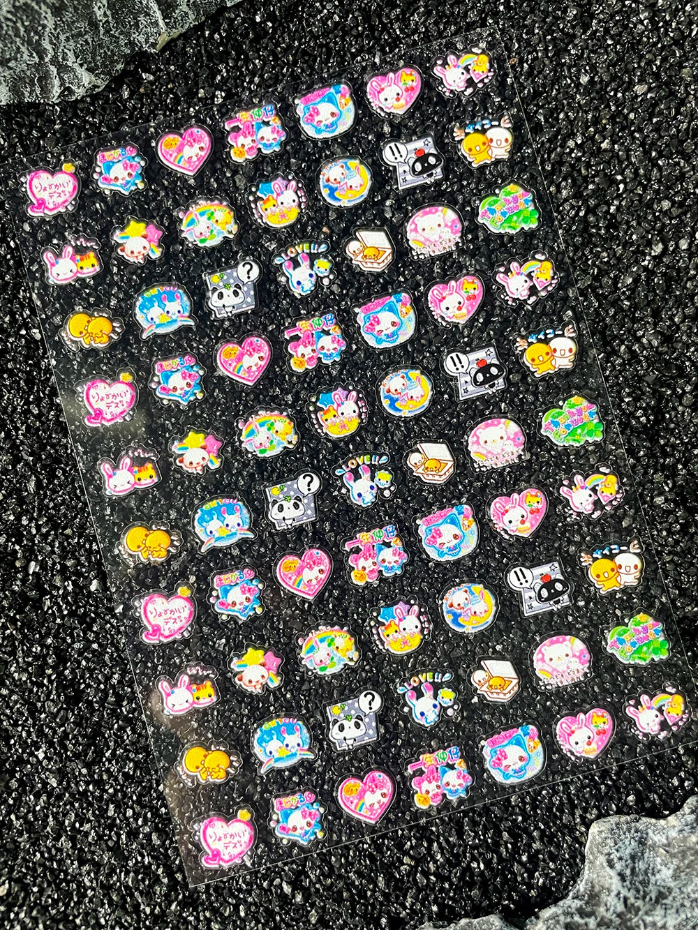 Kawaii Animal Mini Little Rabbit Panda CAT Luggage Tags Stickers Pvc Diary Notebook Skateboard Mobile Phone Nail Art Stickers