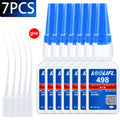 LOOLIFL 498 20ml Super Glue Liquid Clear Cyanoacrylate Adhesive Instant Glue Quick Dry for Plastic Wood Metal Crafts Repair Tool