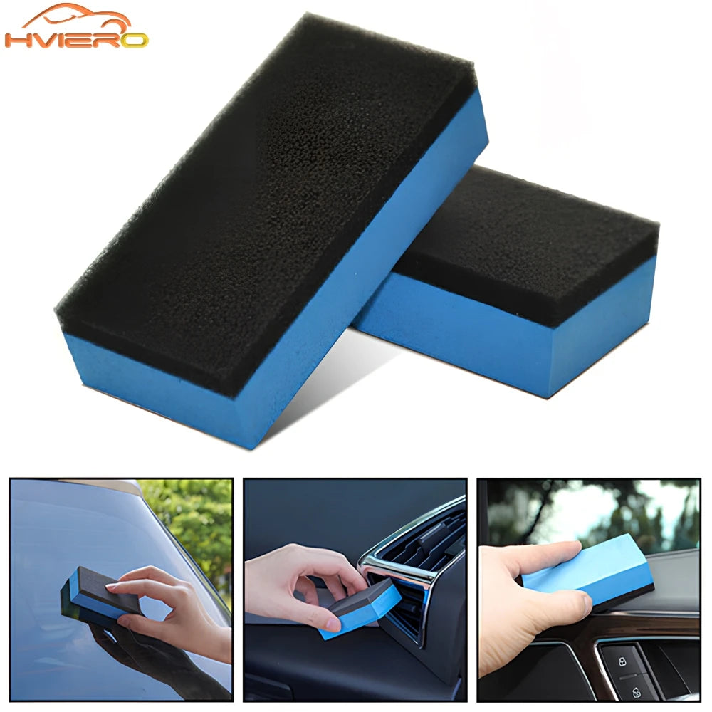 10/30Pcs Car Ceramic Coating Sponge Automobiles Glass Nano Wax Coat Applicator Pads Sponges for Auto Waxing Soft Polishing Clean