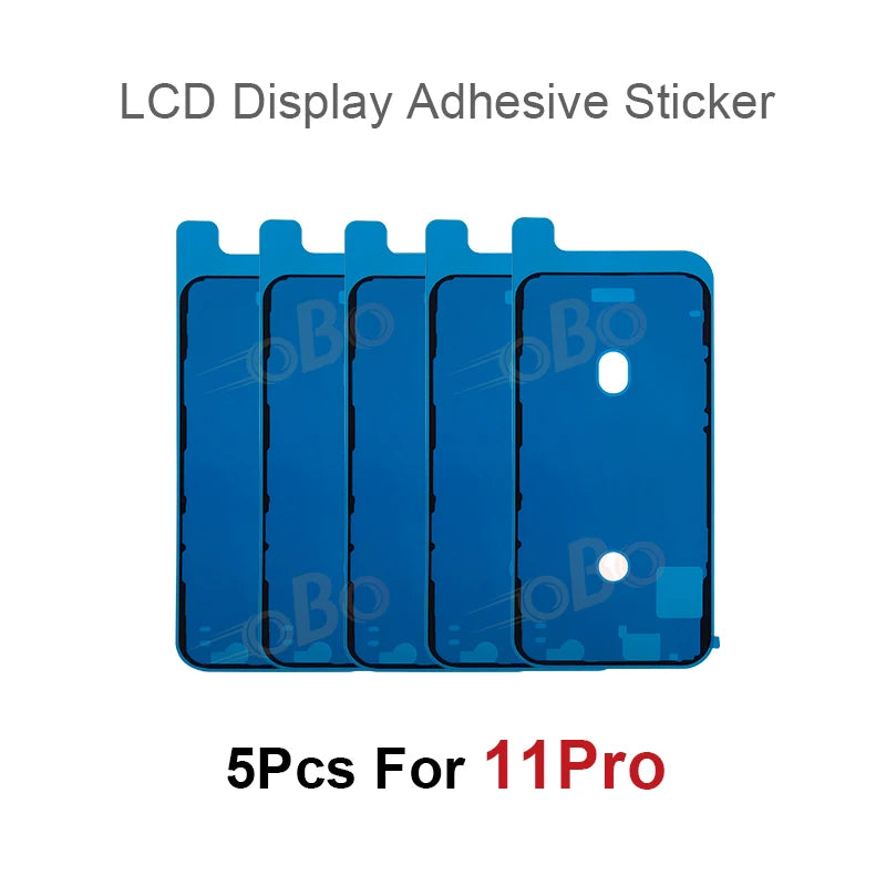 5Pcs LCD Display Adhesive Waterproof Seal Sticker for iPhone 12 13 Mini XS 11 Pro Max X XR Front Side Seal Tape Glue Repair